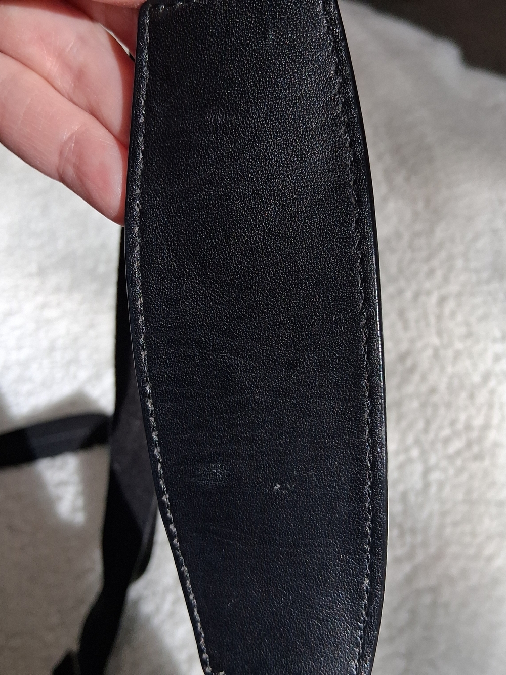 Y2K Coach Patchwork Crossbody in Black, Gray and Taupe Accents 8.5"×7.5" - Picture 9 of 9